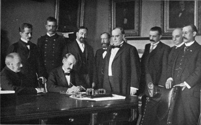 Armistice between U.S. and Spain