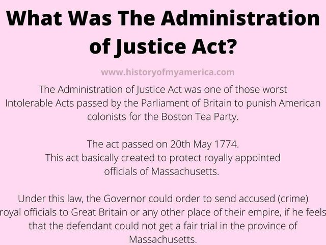 the Administration of Justice Act of 1774