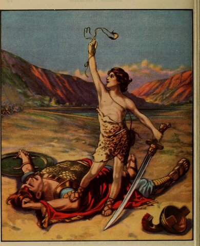 David kills Goliath
