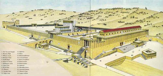 The temple reconstruction begins in earnest