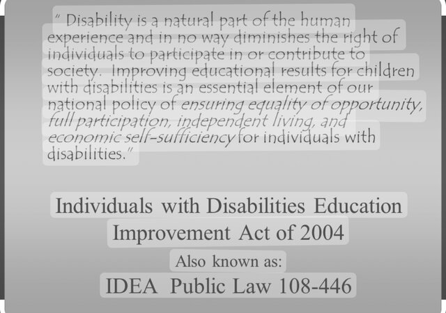 Individuals With Disabilities Education Improvement Act