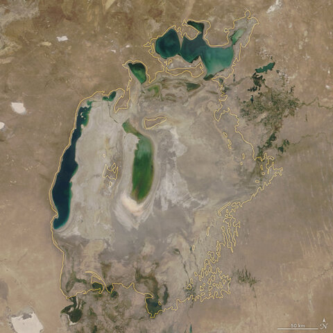 Current state of Aral Sea