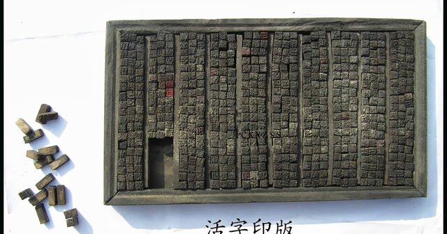 Año 1041 - 1048 - Sistema de caracteres móviles para la impresión de textos