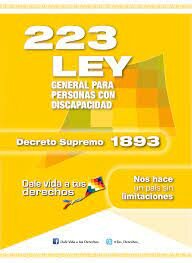 LEY 223 PERSONAS CON DISCAPACIDAD