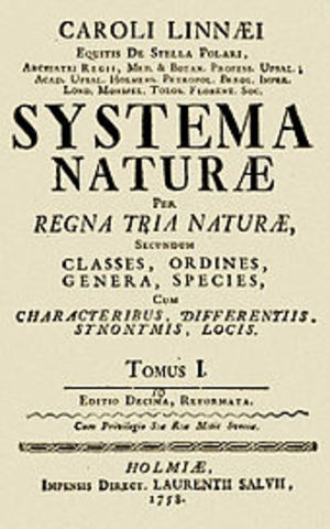 Systema Naturae published