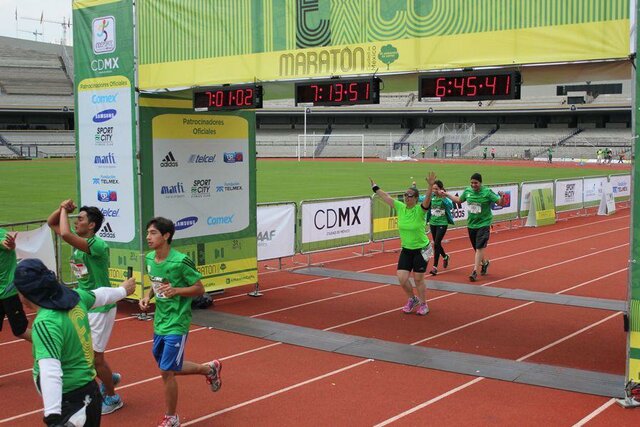 CON USTEDES LA REINA DE LAS PRUEBAS LA MARATON DE LA CIUDAD DE MEXICO