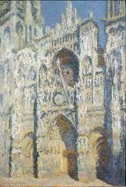 La Cattedrale di Rouen. Portale e torre di Saint-Romain, pieno sole