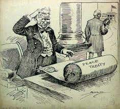 US rejects treaty of Versailles
