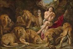 Daniel and lions den