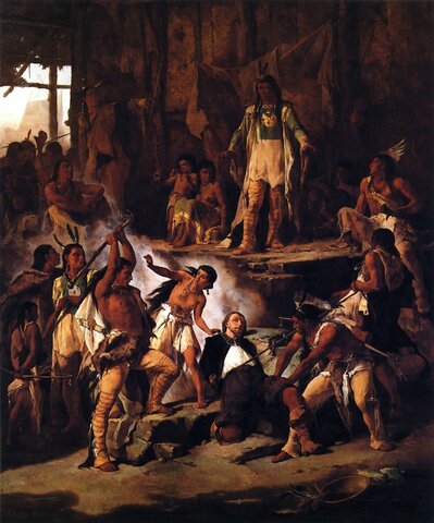 Peace between english and Powhatan