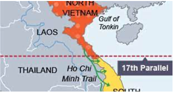 Creation of the 17th parallel between North and South Vietnam