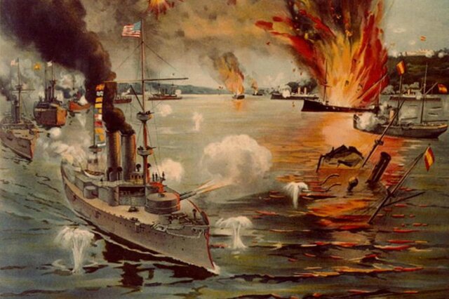US attacks Manila Bay