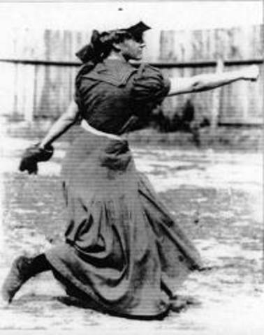 Alta Weiss is the first woman to play professional baseball