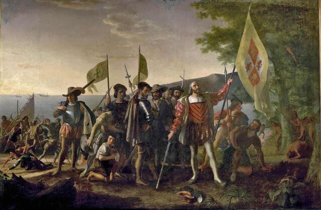 Columbus discovers America