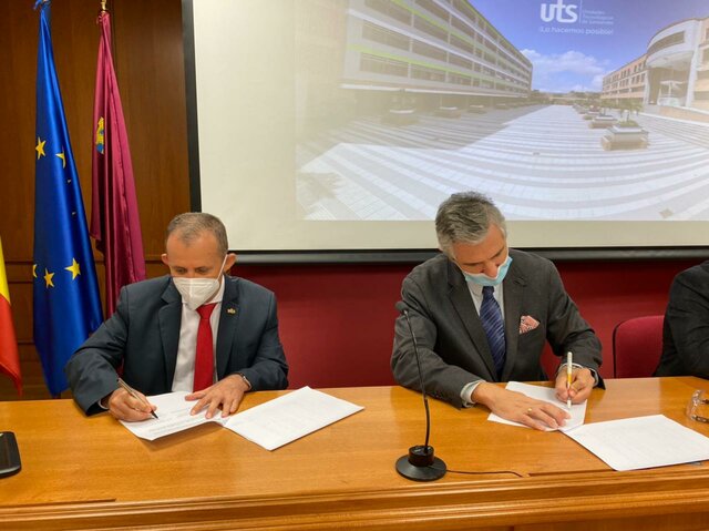 Las UTS y la Universidad Católica de Murcia firmaron convenio académico