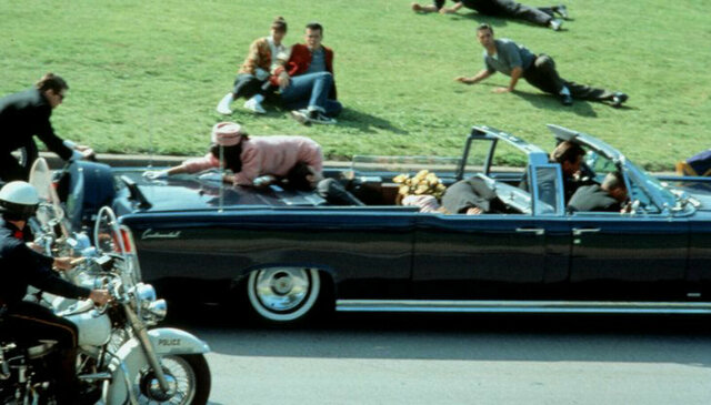 JF Kennedy blir skutt