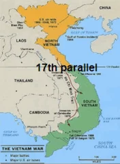 Creation of the 17th parallel between North and South Vietnam