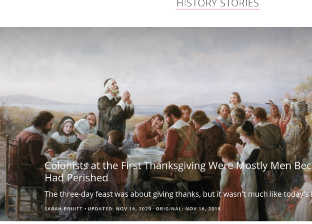 the pilgrums had there first thanksgiving