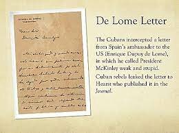 Publication of the De Lome Letter