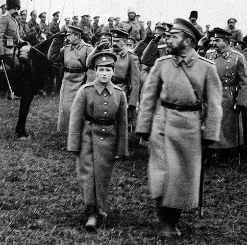 Czar Nicholas abdicates the throne