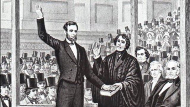 Abraham Lincoln is elected the 16th president of the United States