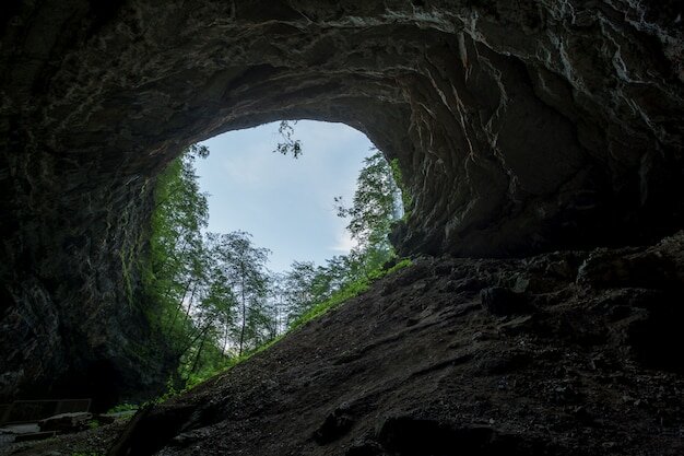 El duende despierta en su cueva tras haber visitado la playa