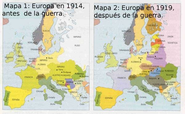 Una Europa destruida tras la Gran Guerra.