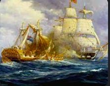 The USS Constitution defeats the HMS Guerriere
