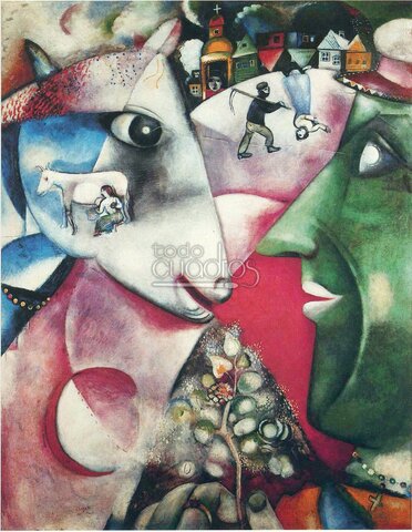 Yo y la aldea, Chagall (surrealismo)