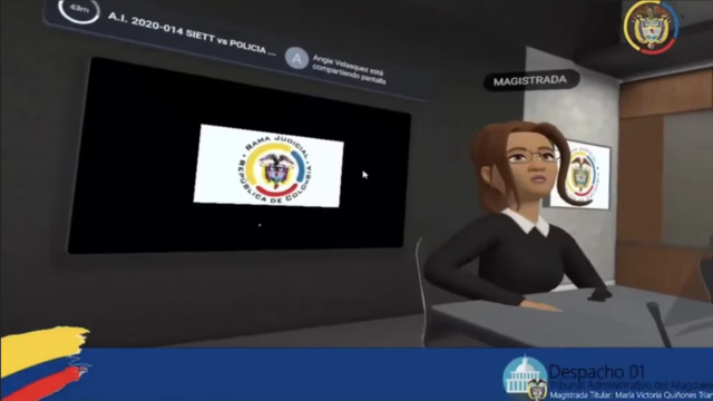Primera audencia judicial en el metaverso en Colombia