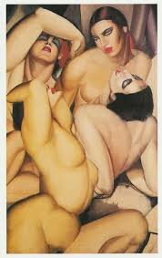 Grupo de cuatro mujeres desnudas, Tamara Lempicka (Art Decó)