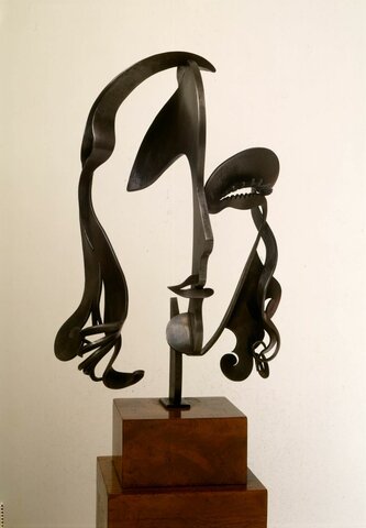 Mascara Greta Garbo con mechon, Gargallo (Art Decó/escultura)