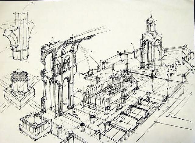 Dibujo constructivo en Roma