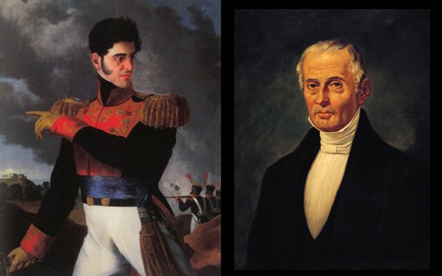Gómez Farías y Santa Anna.