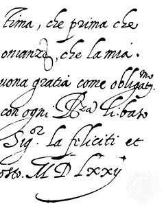 Fuente tipográfica de letra cursiva o itálica.