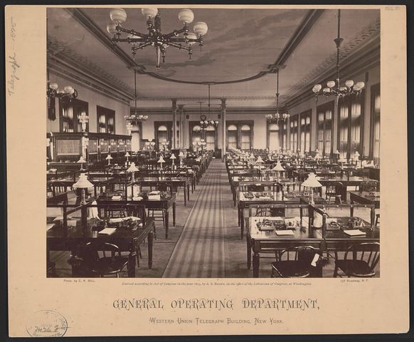 El telégrafo por todo Estados Unidos de Americe