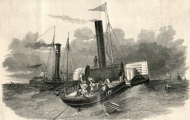 Señales telegráficas bajo el agua