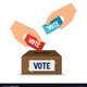 Cartoon elections vote design vector 10631963