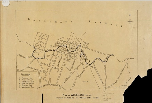 Plan of Auckland waterfront