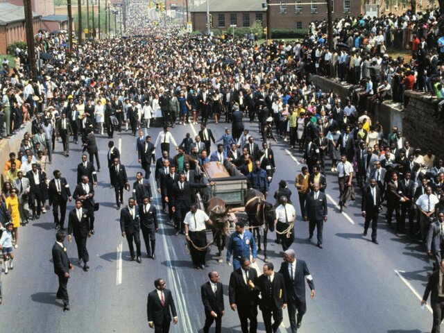 Martín Luther assassinated and end of civil rights