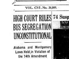 Supreme Court Declares Bus Segregation
