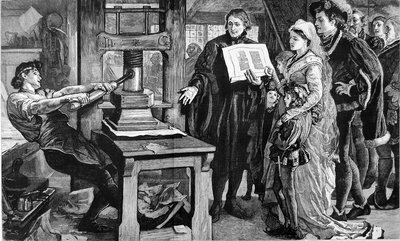 The invention of the printing press