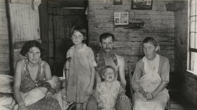 Aparceros de Alabama, Walker Evans (Gran Depresión/fotografía)