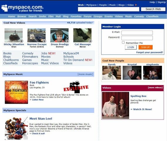MySpace was born