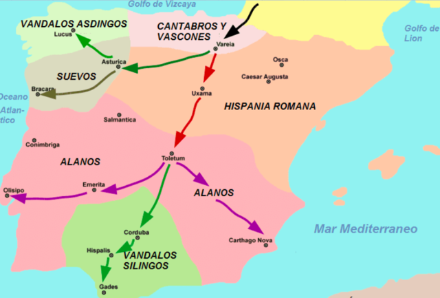 INSTAL·LACIÓ POBLES GERMÀNICS A LA PENÍNSULA