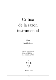 Crítica de la razón instrumental