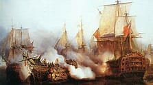 La derrota naval de Trafalgar