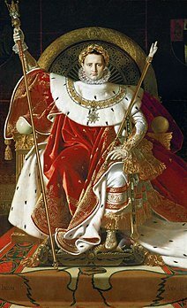 "Napoleone I sul trono imperiale" Jean-Auguste-Dominique Ingres