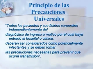 Sangre y fluidos potencialmente infecciosos