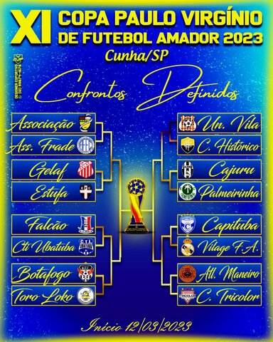 2023 - Vai começar a XI edição da Copa Paulo Virgínio de Futebol Amador